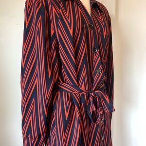 Topshop Red and Black Patterned Garment